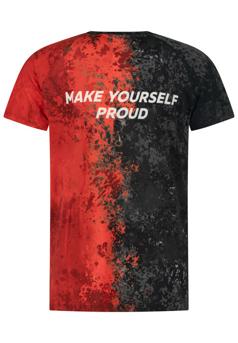 Red and Black Short Sleeve T-shirt
