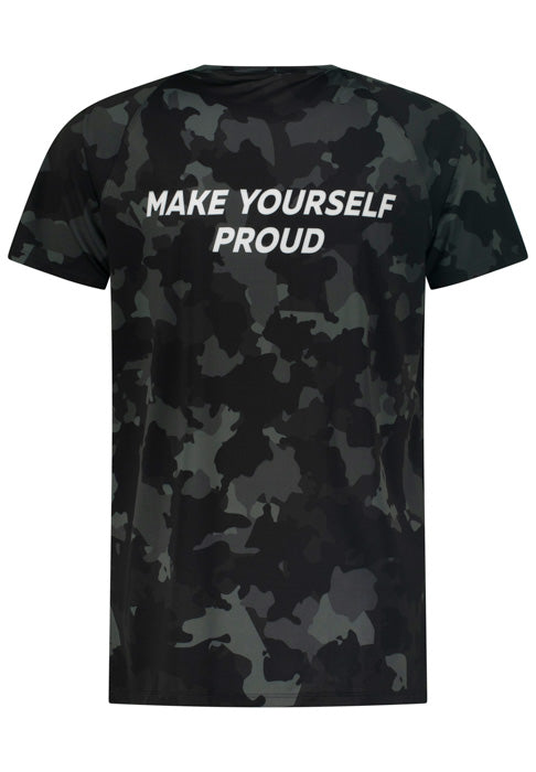 Black Camouflage Short Sleeve T-shirt