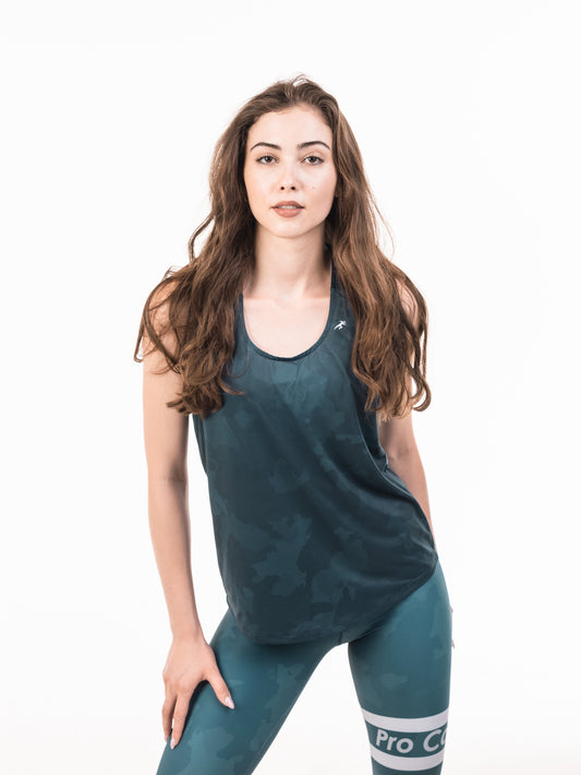 Blue Sport Tank Top
