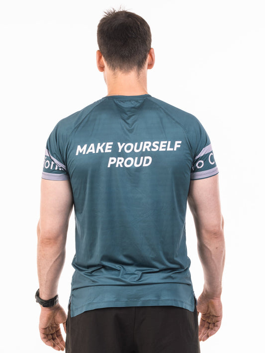 Blue Camouflage Short Sleeve T-shirt